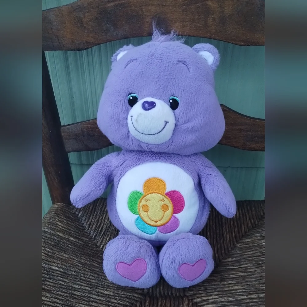 Care Bears American Greetings 2012 Harmony Purple 12” Bear Sitting Plush Kidcore - Picture 2 of 12